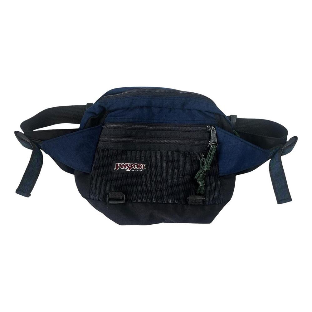 Vintage jansport fanny pack blue  made in usa
